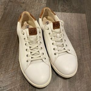 BORN White Leather Sneakers